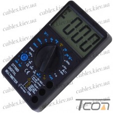 Цифровой мультиметр DT700D с большим дисплеем, со звуком, Tcom-Digital